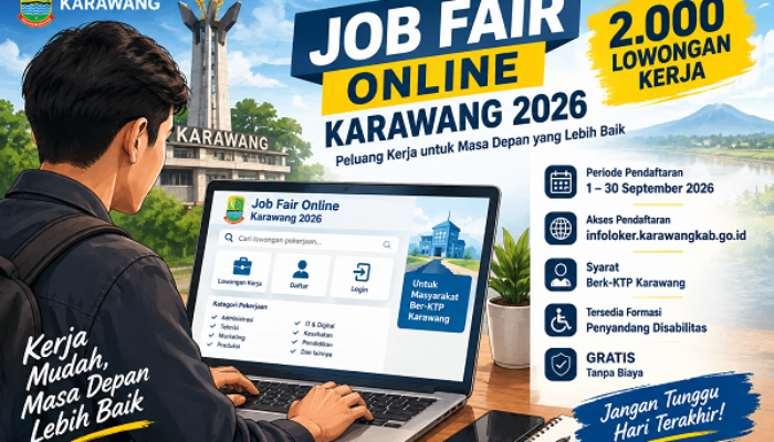 2.000 Lowongan Kerja Dibuka di Karawang, Begini Cara Daftar Job Fair Online 2026
